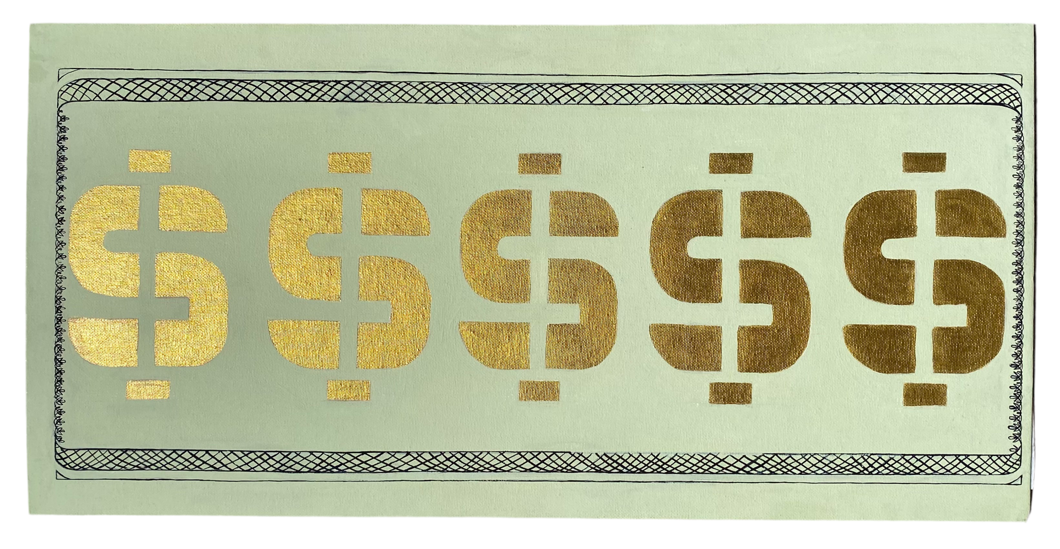 $$$$$hhhmoney - IN GOD WE TRUST COLLECTION 24 x 12 inches canvas board
