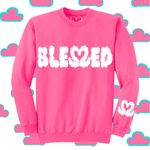 Load image into Gallery viewer, Blessed Clouds Pink Crewneck
