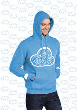 Load image into Gallery viewer, Love More Clouds Sky Blue Hoodie
